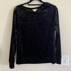 Black Velvet Top